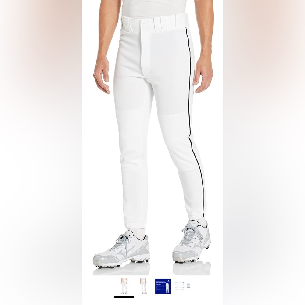 Mizuno  men’s premier baseball pants. NWT! Size XL. Elastic bottom. Great price